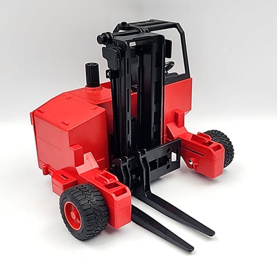 BRUDER Lorry Mounted Forklift Toy Side Loader Red Made in Germany Vintage