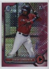 2022 Bowman Mega Box Fuchsia Mojo Refractor /199 Junior Sanquintin #BCP-80 0jm6