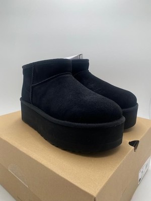 UGG Women's Classic Ultra Mini Platform Booties US 10 Black