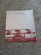 Vintage 1990 Porsche Sales Brochure Poster 911 Carrera 944 928
