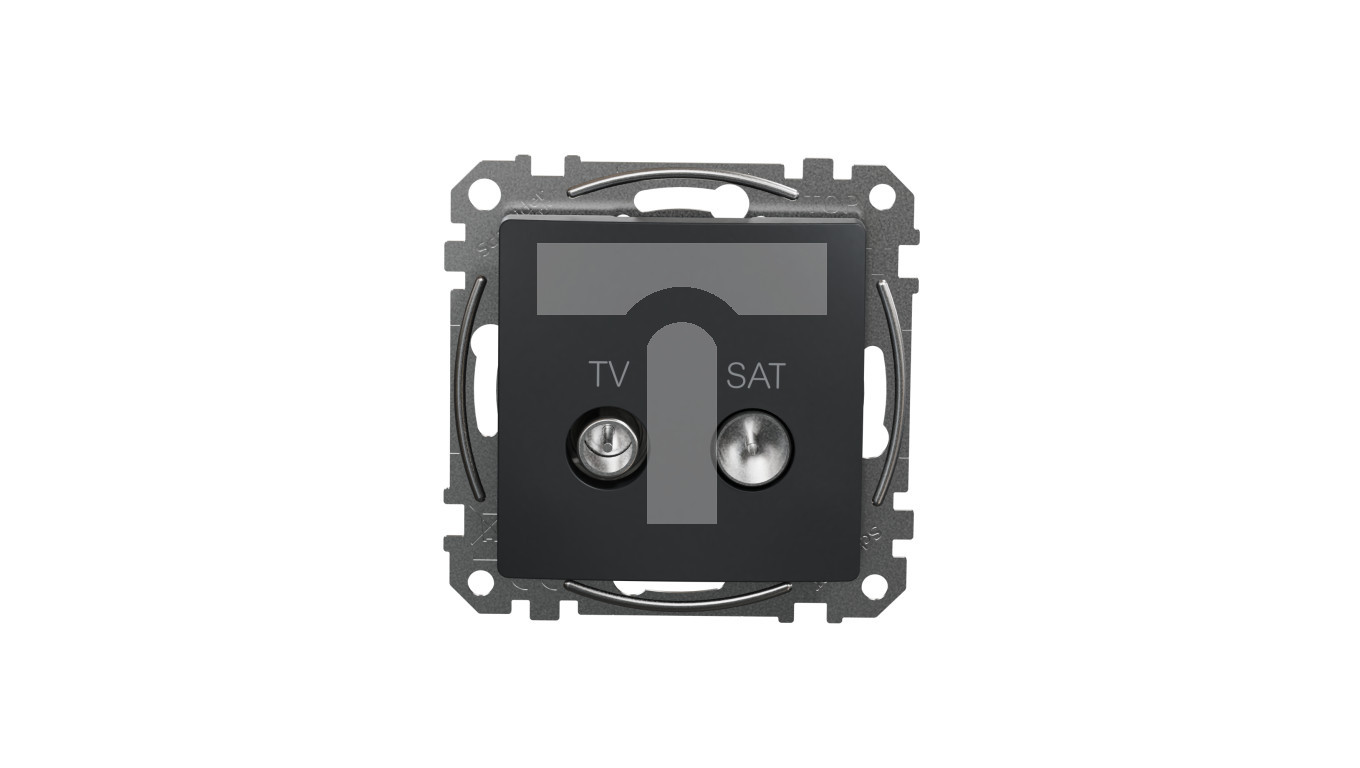 TV/SAT final socket (4dB), black anthracite, Sedna Design and Elements SDD1144