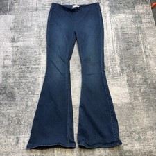 Free People Penny Pull On Flare Jeans Womens 28 Retro Bell Bottoms Festival