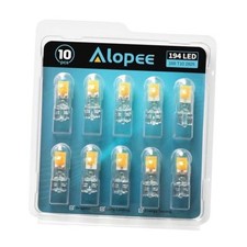 10 Pack 194 Bulb Warm White LED Replacement for 168 194 W5W T10 194/T10 2700K