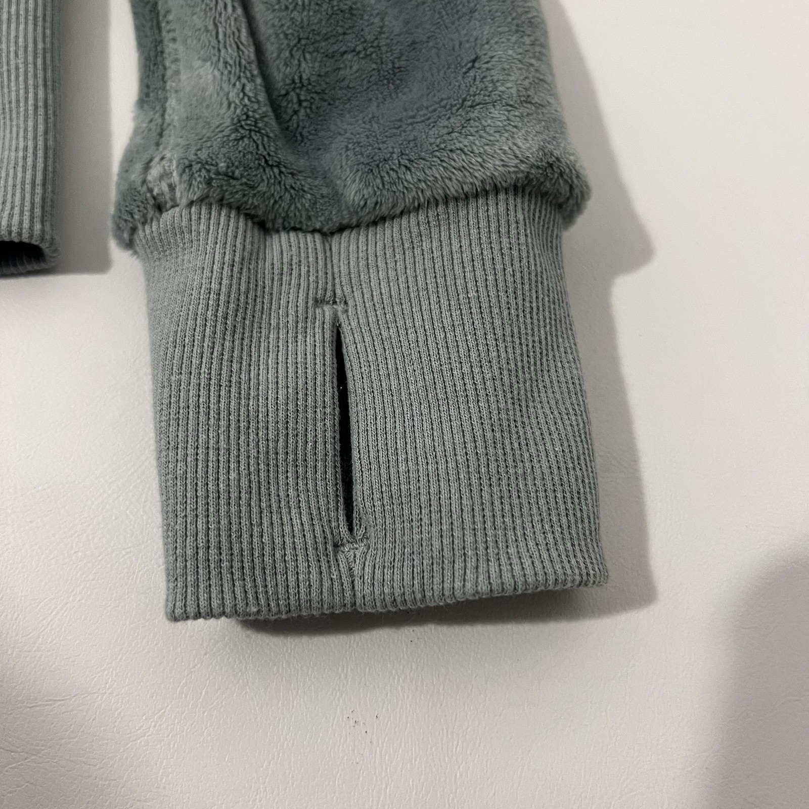 Free Country Womens Plush Butter Pile Jacket Sage Mist Pockets Soft & Cozy Large