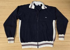 Vintage Christian Dior Monsieur Jacket Mens Medium Navy White Full Zip Track 90s