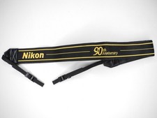 Generic Nikon 90th Anniversary 1 3/4" Black / Yellow Camera Neck Strap