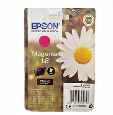 Genuine Epson 18 Daisy SinglePack Ink Cartridges | Cyan Magenta Yellow Black