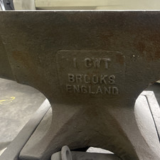 Antique Brooks England Anvil with Stand 1 cwt