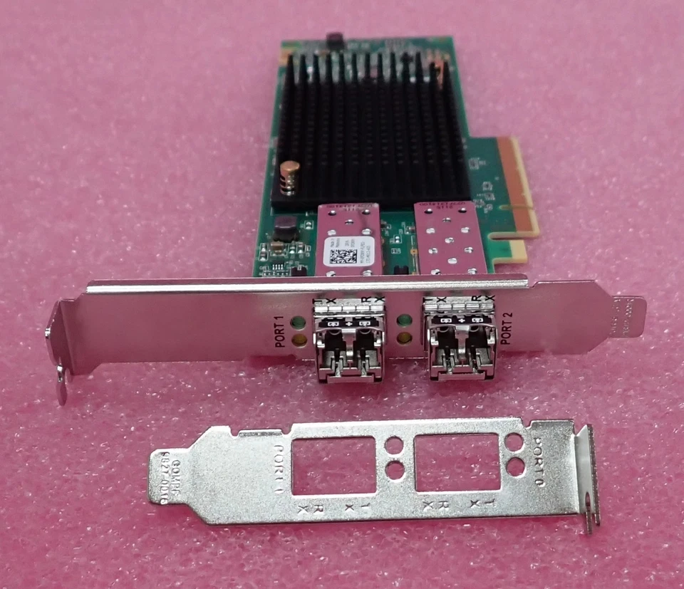 NEW Dell Emulex LPe35002 Dual Port 32Gb FC SFP+ Host Bus Adapter HBA PD89Y - Image 2 of 4