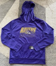 Youth NFL Apparel Baltimore Ravens Purple Hoodie Sz Medium 10/12 NWT