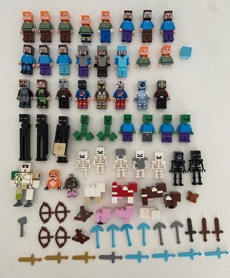 LEGO Minecraft 50 Minifiguren + viel Zubehör