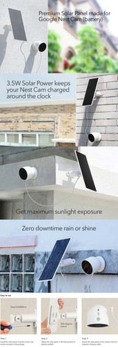 Google Nest Cam (Akku) mit Premium Solarpanel Bundle (weiß, 2er Pack) - Bild 12 von 12
