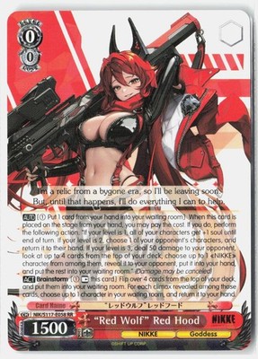 ''Red Wolf'' Red Hood NIK/S117-E058 RR GODDESS OF VICTORY: NIKKE NM