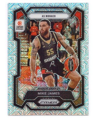 2023-24 Panini Prizm Euroleague Mike James Mojo /25 #1 AS Monaco