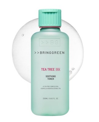 BRING GREEN Tea Tree CICA Soothing Toner | Mild Daily Skincare Routine for Co...