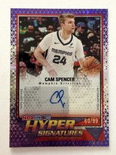 Cam Spencer #60/99 HYPER SIGNATURES 2025-26 Topps NBA HOOPS Basketball Auto