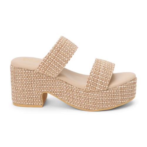 Beach by Matisse Womens Ocean Ave Platform Sandal, Tan Multi