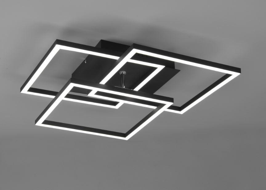 Illuminazione Soggiorno Trio Mobile LED 3 Quadrati Regolabili