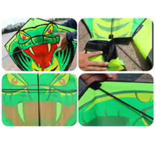 2024 Large Trilobite Snake Kite 3d Parafoil Huge Beach Kites Long Tail Easy Fly