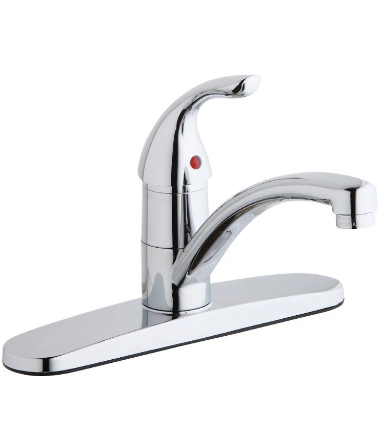 Elkay LK1000CR 3 Hole Deck Mount Kitchen Faucet W/ Handle Escutcheon Chrome BNIB - Image 2 of 4