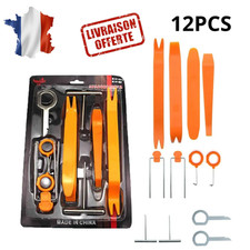 Kit Outils Démontage Garniture Tableau de Bord Autoradio Voiture 12 Pièces ABS