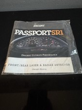 Escort Passport SR1 Radar Detector Owner's Manual