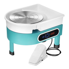 Electric Pottery Wheel 350W with LCD Display & Foot Pedal – Green - Used