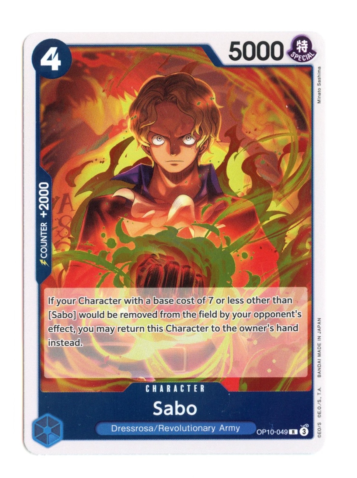 Sabo OP10-049 R Foil One Piece Royal Blood English NM