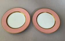 2 FRITZ & FLOYD Renaissance Peach 7 1/2 in. SALAD PLATES Free Shipping
