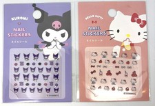 Sanrio Hello Kitty Kuromi Nail Art Stickers 2 Pack Daiso Japan Nail Decals