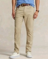 Polo Ralph Lauren Men  s Performance Tailored Fit Golf Pants Khaki Size 36/30 NWT