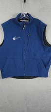 SIMMS Vest Mens 2XL Blue  Wind Stopper Fleece Full Zip Fishing Outdoor