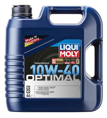 For LIQUI MOLY 3930 ENGINE OIL 10W-40 4L OPTIMAL API CL/CF, ACEA A3/B4, MB229.1