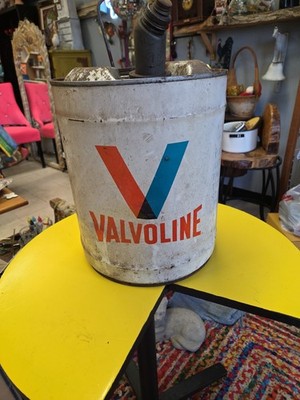Vintage Valvoline 5 Gallon Transmission Fluid  Metal Can