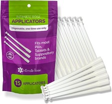 Intimate Rose 15 Count Vaginal Suppository Applicator - Fits Most Boric Acid Sup