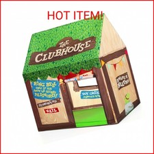 SweHouse Kids Play Tent Indoor: Clubhouse Tent for Kids with Roll-up Door and Wi