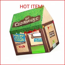 SweHouse Kids Play Tent Indoor: Clubhouse Tent for Kids with Roll-up Door and Wi