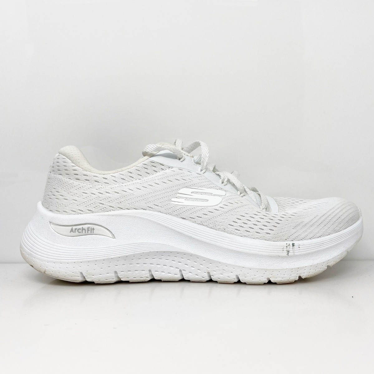 Skechers Womens Arch Fit 150051W White Running Shoes Sneakers