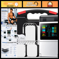 5-in-1 TENS EMS Muscle Stimulator for Pain Relief, 80 Modes, 4 Channels, LCD Dis