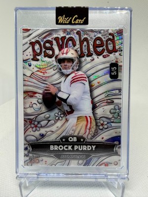 Brock Purdy PSYCHED 5/5 Patriotic America 250 Wild Card Alumination 2026 NEW REL