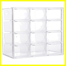 Stackable 12-Drawer Acrylic Organizer: Perfect for Jewelry and Office Supplies