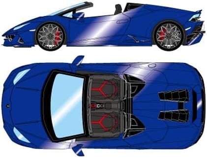 EIDOLON 1/43 Lamborghini Huracan EVO Spyder 2019 (колесо НАРВИ) Синий Сидерис (Can