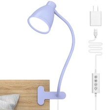 Desk Lamp with Clamp, 10W 38 LED Clip on Light, 5 Color 10 Brightness Auto Of...