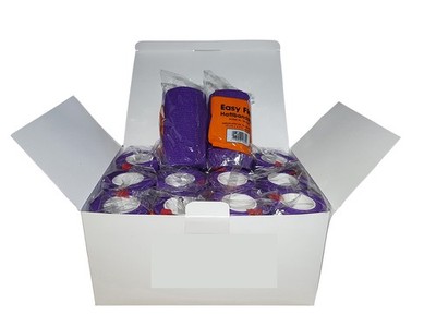 12x Haftbandagen Easy Flex VET Bandage selbsthaftend Schutzverband in violett