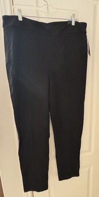 Soho Apparel Ltd. Women's High-Rise Black Pants XL Rayon Nylon Spandex Solid