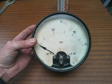 1 - Large Vintage AEI Amp Meter - 0 - 60A - Restore, Repurpose, Steam Punk