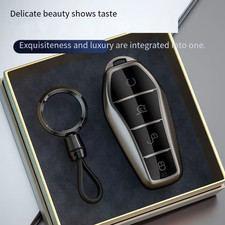 TPU Car Key Case Full Cover Shell Holder Protection for BYD Qin Plusdmi Atto 3 H