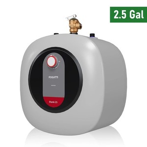 FOGATTI 2.5 Gallon Electric Mini Tank Water Heater Instant Hot Water 120V 1440W