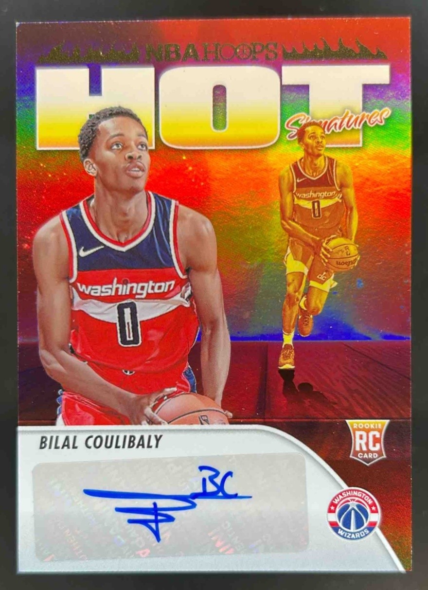 2023-24 Panini Hoops Bilal Coulibaly Hot Signatures Rookie RC Auto #HSR-BC