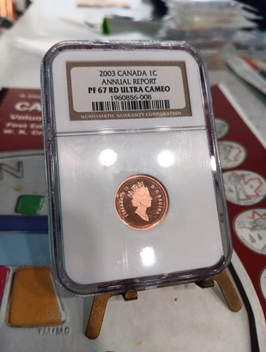 Canada 2003 Cent  "ANNUAL REPORT " NGC PF67RD ULTRA CAMEO